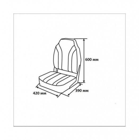 Кресло мягкое складное Rainbow, обивка винил, цвет черный/красный/белый, Marine Rocket