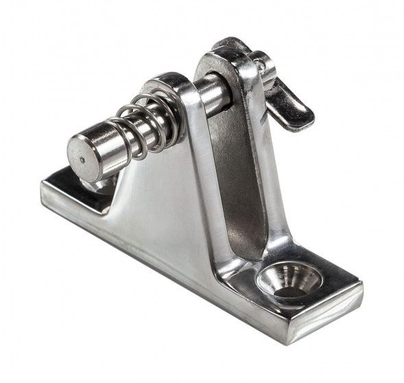 Кронштейн палубный 90 град, с подпружинненым штифтом, ровное основание, Marine Rocket