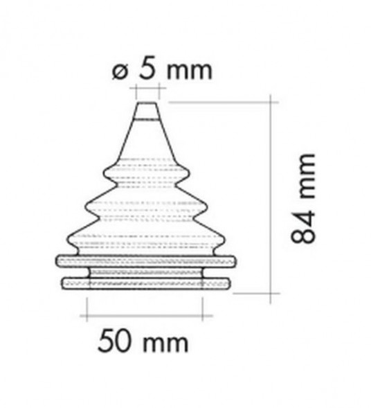 Уплотнитель для тросов управления белый, д. 50 мм