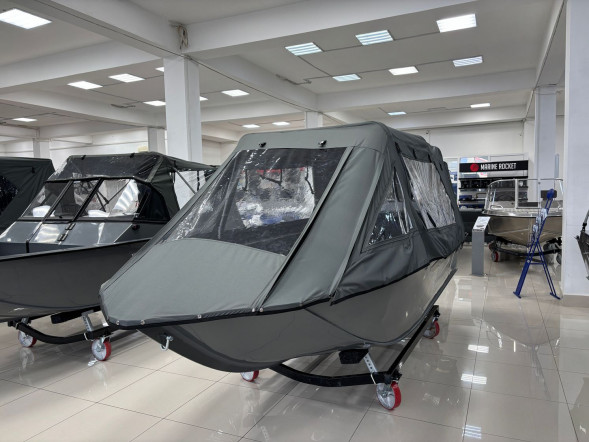 Моторная лодка Swimmer 430, тент ходовой, тент транспортировочный