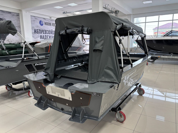 Моторная лодка Swimmer 430, тент ходовой, тент транспортировочный