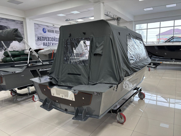 Моторная лодка Swimmer 430, тент ходовой, тент транспортировочный