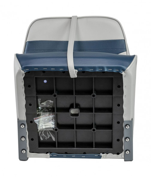 Кресло мягкое складное Marine Rocket, обивка винил, цвет серый/синий (упаковка из 2 шт.)