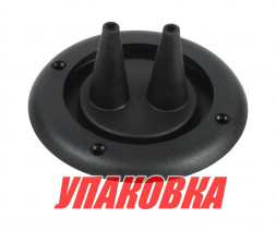 Уплотнитель для 2-х тросов управления черный, д. 105 мм (упаковка из 40 шт.)