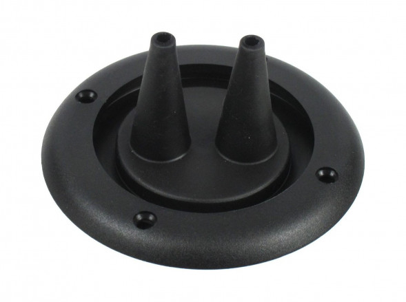 Уплотнитель для 2-х тросов управления черный, д. 105 мм (упаковка из 40 шт.)