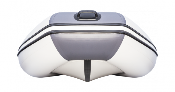 Надувная лодка ПВХ, Ривьера Компакт 3600 СК Комби, светло-серый/графит