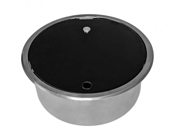 Мойка круглая, стеклянная крышка, Marine Rocket