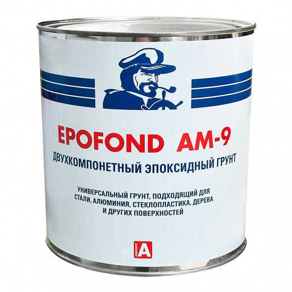 Эпоксидный двухкомпонентный грунт Epofond AM-9, 2,5 л, серый