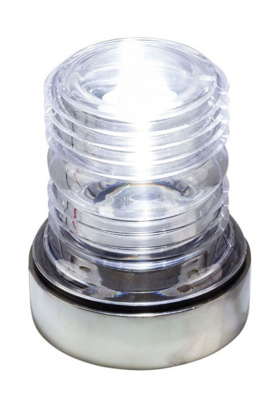 Огонь топовый диам. 54x72 мм, нержавеющий корпус, 12-24 В, 2 Вт, LED, Ba15d (упаковка из 6 шт.)