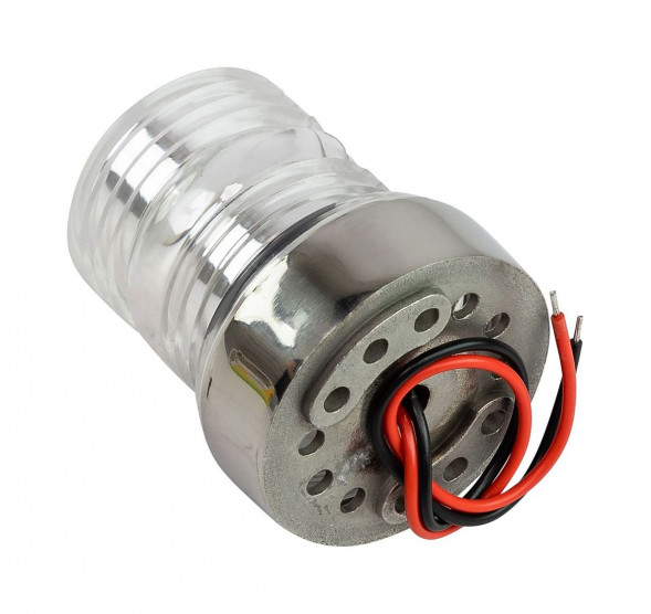 Огонь топовый диам. 54x72 мм, нержавеющий корпус, 12-24 В, 2 Вт, LED, Ba15d (упаковка из 6 шт.)