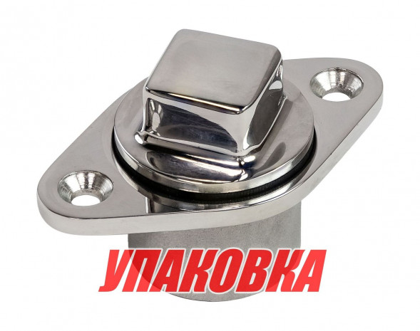 Шпигат нерж. 31мм с резьбовой пробкой, Marine Rocket (упаковка из 10 шт.)