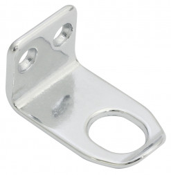 Ответная часть защелки Г-образная, хромированная латунь