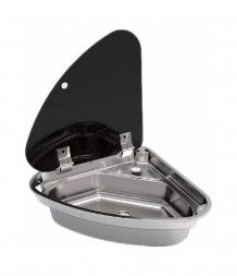 Мойка угловая левая, стеклянная крышка, Marine Rocket