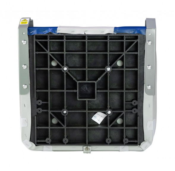 Кресло мягкое складное Classic, обивка винил, цвет серый/синий, Marine Rocket (упаковка из 4 шт.)