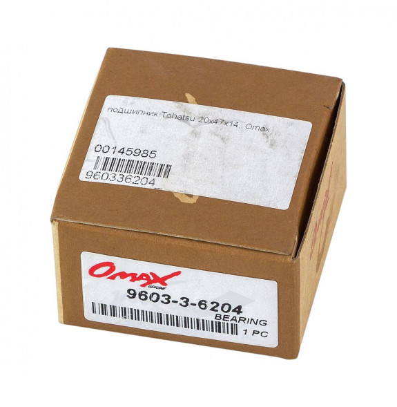 Подшипник 20x47x14, Tohatsu/Mercury 4-9.8, Omax