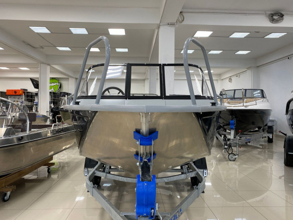 Моторная лодка, Неман 450 DC NEW, серый/черн