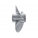 Винт гребной  Skipper для Yamaha 40-60HP, диаметр 11 1/4&quot; нержавеющий, лопастей - 3, шаг 14&quot;