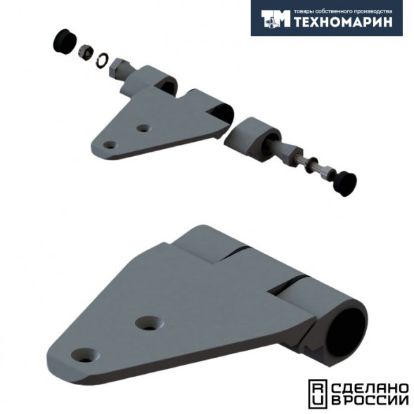 Люк палубный безрамный Пеликан 425x425 R75 (черное исполнение)