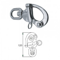 Карабин вертлюжный 22мм