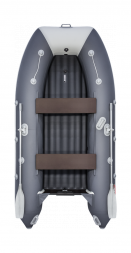 Надувная лодка ПВХ, Таймень LX 3400 НДНД, графит/светло-серый