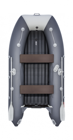 Надувная лодка ПВХ, Таймень LX 3400 НДНД, графит/светло-серый