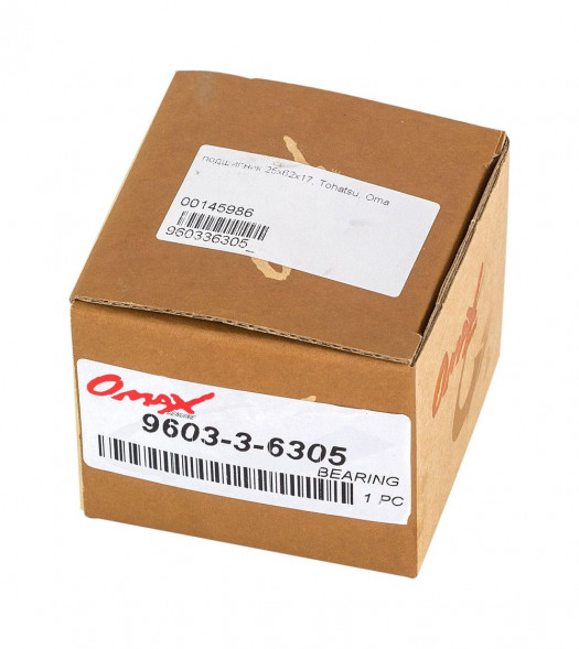Подшипник 25х62х17, Tohatsu/Mercury 9.9-18, Omax