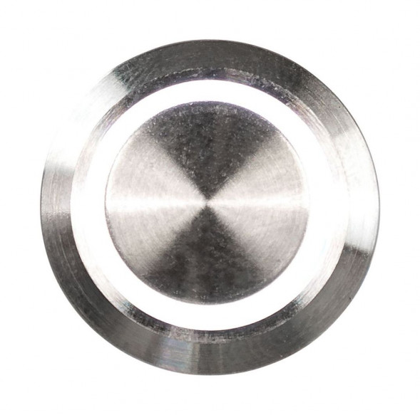 Кнопка без фиксации в комплекте с контактным разъемом, 12/24 В 5А, OFF-(ON) 5P, D22 белая подсветка (упаковка из 10 шт.)