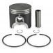 Поршень в сборе с кольцами стандарт двухкольцовый Sledex для Ski-Doo алюминий