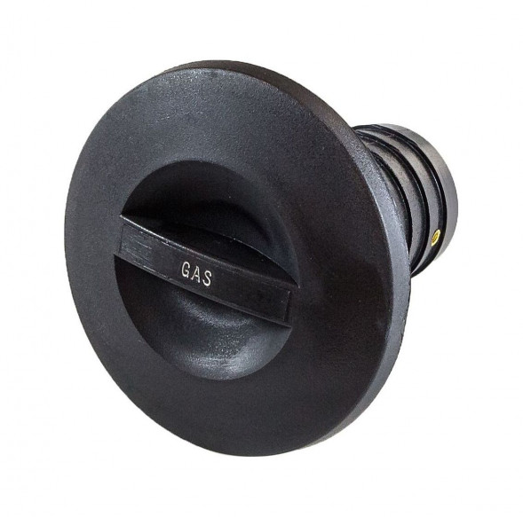 Горловина заливная для бензина, пластиковая, черная, под шланг 38 мм