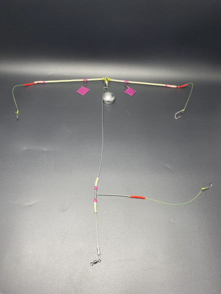 Оснастка на камбалу коромысло с флешером светонакопительное