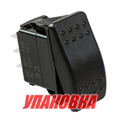Переключатель двухпозиционный ON-ON 12В/20А 6р (упаковка из 10 шт.)