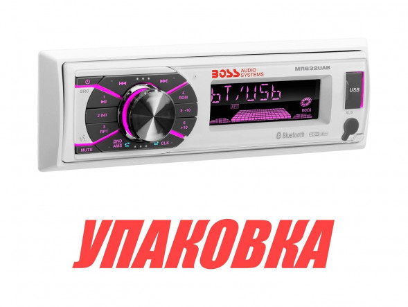 Морская магнитола 1DIN BOSS MR632UAB (упаковка из 9 шт.)