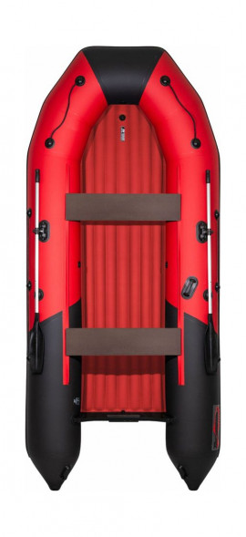 Надувная лодка ПВХ, Таймень NX 4000 НДНД PRO, красный/черный