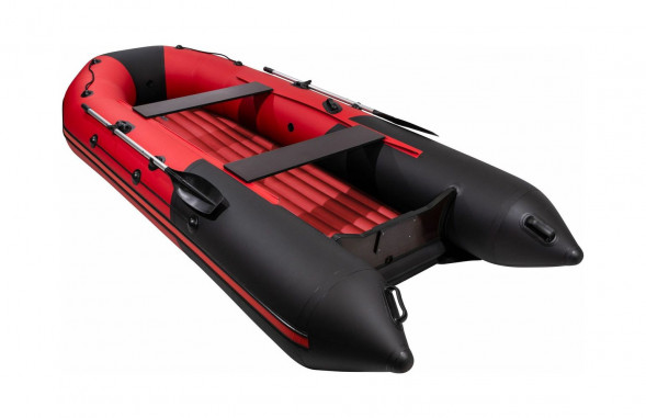 Надувная лодка ПВХ, Таймень NX 4000 НДНД PRO, красный/черный
