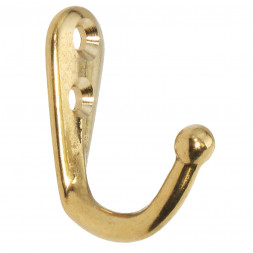 Крюк, 35х25 мм, полированная латунь