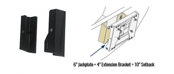 Плита транцевая вынос 10 см, к-т из 2-х половинок, Sea First