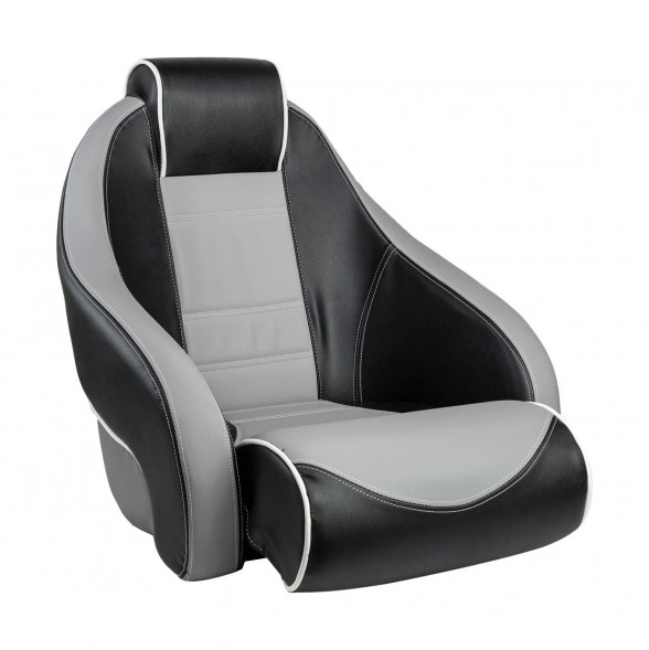 Кресло с болстером Stingray, обивка винил, цвет черный/серый (упаковка из 4 шт.)