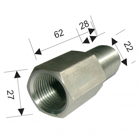 Адаптер удлинитель для рулевого троса  ДУ Mercury (аналог А.235)