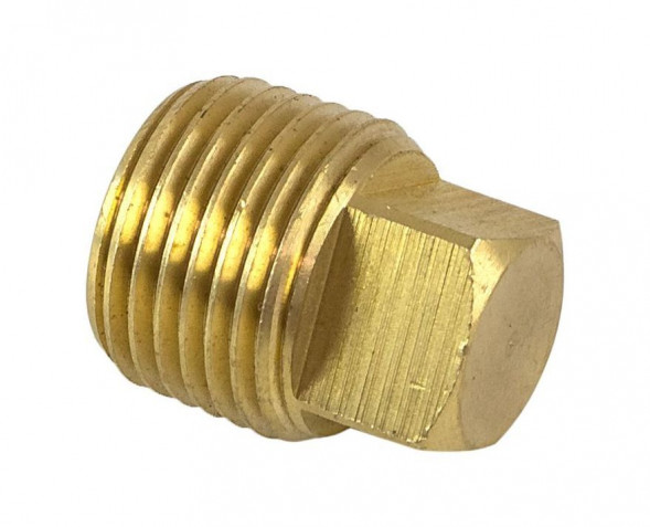 Пробка резьбовая D18мм, латунь