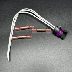 Разъём электропроводки пластиковый KT-3 PIN PKRD RND (Quicksilver)