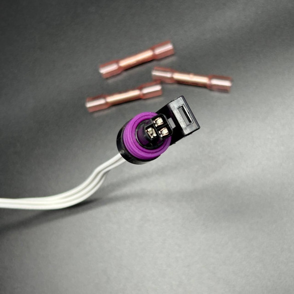 Разъём электропроводки пластиковый KT-3 PIN PKRD RND (Quicksilver)