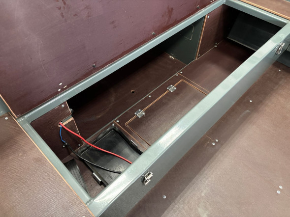 Моторная лодка, Неман 450 DCM PRO, зелёно-серая с Suzuki DF50ATL