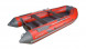 Надувная лодка ПВХ, Адмирал 360 НДНД, роульс, рым, накладки, красный/серый