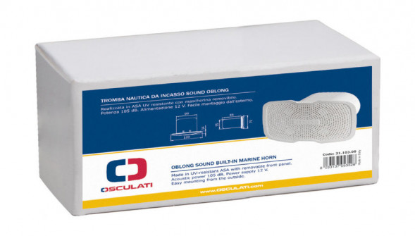 Сигнал звуковой электрический врезной, Osculati