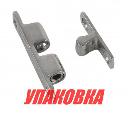 Защелка дверная нержавеющая 43х8мм, Marine Rocket (упаковка из 20 шт.)