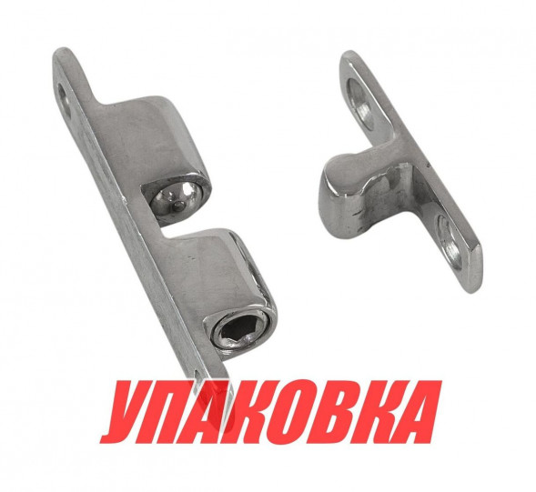 Защелка дверная нержавеющая 43х8мм, Marine Rocket (упаковка из 20 шт.)