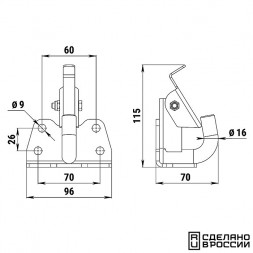 Прицепной крюк для снегохода LYNX