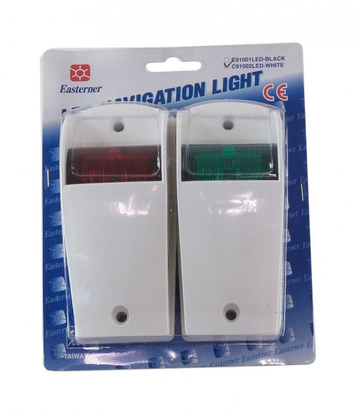 Огни ходовые светодиодные, белый корпус, комплект