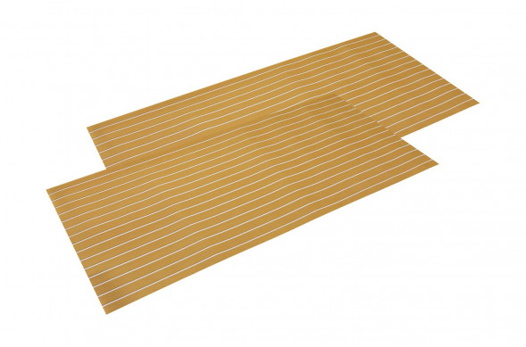 Покрытие палубное EVA, 2400х900х6мм, самоклеящееся, золотисто-желтое, тип "A", упаковка 2 листа, Marine Rocket