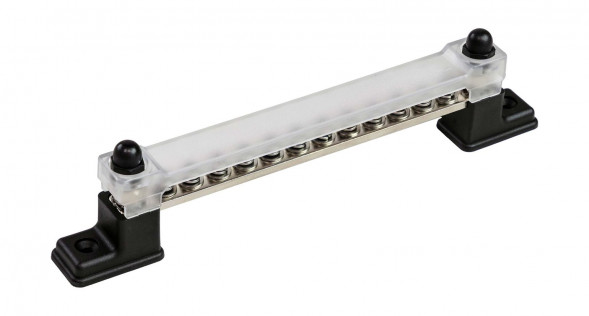 Колодка распределительная электромонтажная с защитной крышкой, 12 контактов